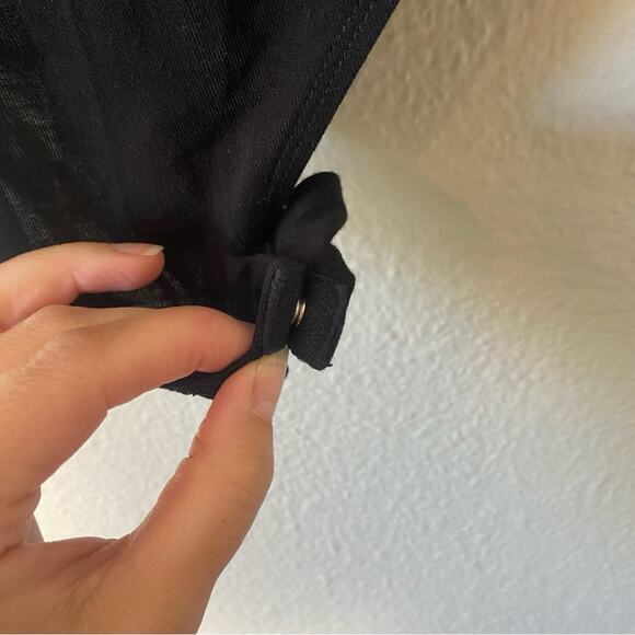 WAYF Black Crocheted Bodysuit Thong Size XS - Picture 6 of 7